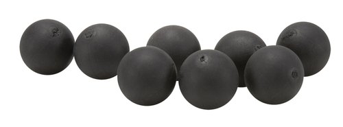T4E Premium Rubber Ball Ammo for Paintball Guns, Black, .50 Caliber, 250 Count