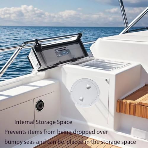 CROSSBODY 4Black 2 Pcs Marine Round Deck Hatch Inspection Plate with Waterproof Seal