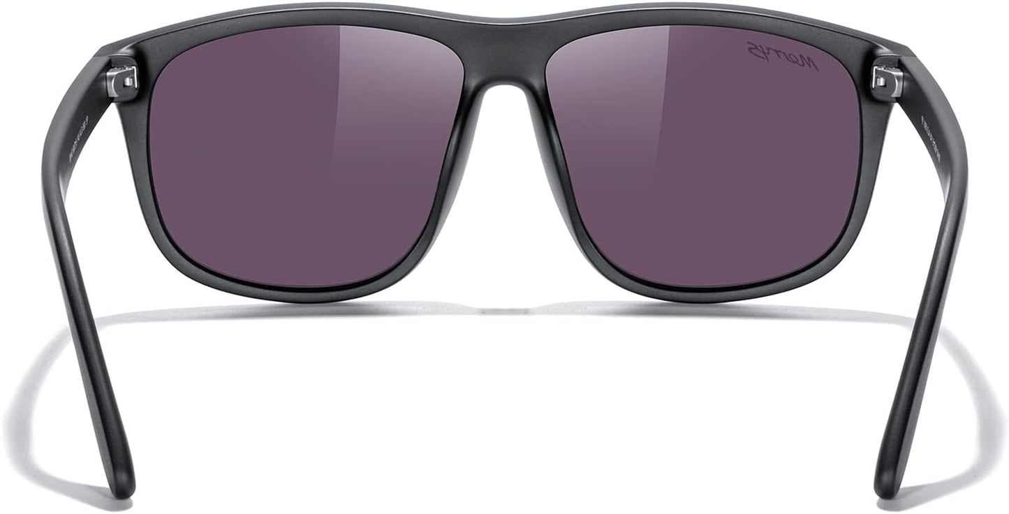 MERRY'S Men's Oversized Square Polarized Sunglasses - UV400 Protection for Driving, Fishing & Golfing