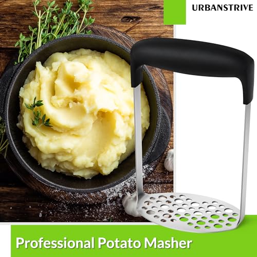 Stainless Steel Potato Masher with Ergonomic Handle