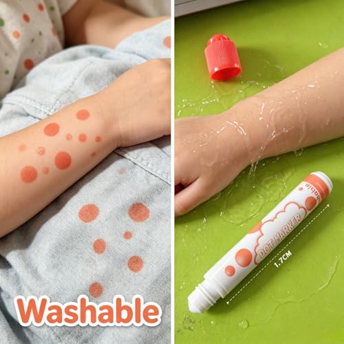 Bingo Daubers for Adults - 6 Pack Quick Dry Dot Markers, 20ML