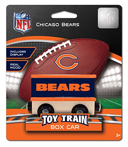 Chicago Bears NFL Real Wood Toy Train Boxcar - 6.5" x 5.5" x 2"