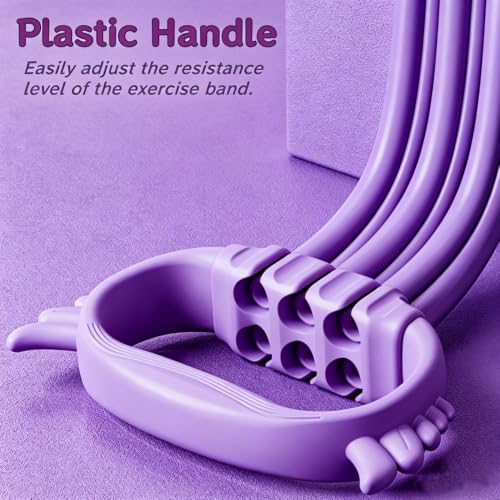 Figure 8 Resistance Band - Adjustable 15-90LBS, Purple