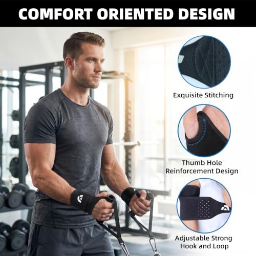 Soft Breathable Wrist Brace - Adjustable Support for Workouts