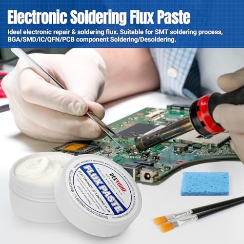 9570 Rosin Soldering Paste Flux For Electronics, No Clean Flux for Circuit Boards Electrical Repairs and Copper Electrical Wire (2.29oz Jar)