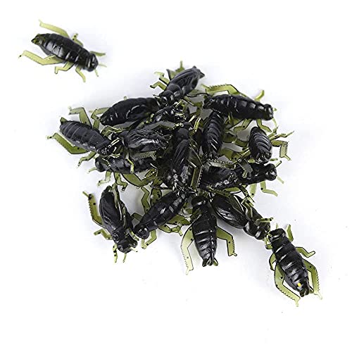 40Pcs Micro Soft Cricket Lures - 1-Inch Fishing Baits