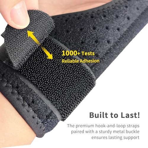 Bracoo Thumb Brace with Spica Splint - Right or Left Hand, Classic Black