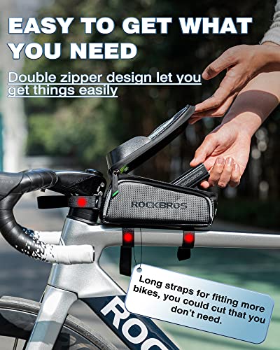 Waterproof Bike Phone Front Frame Bag - Fits Phones Under 7"