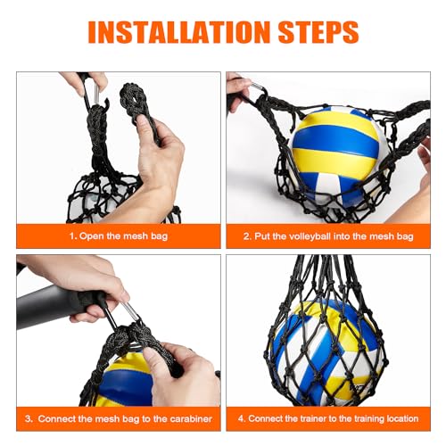 Adjustable Volleyball Spike Trainer for Improving Jumping & Power
