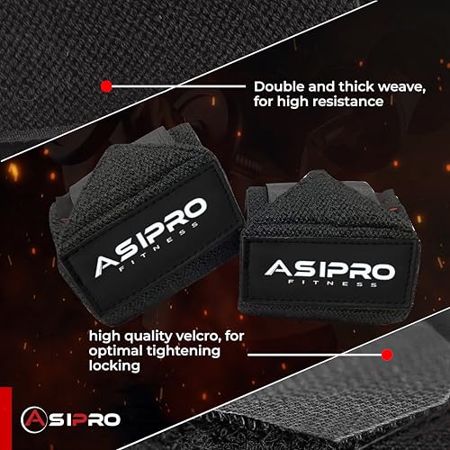 Weightlifting Wrist Wraps - 18" Wrist Support Straps - Black