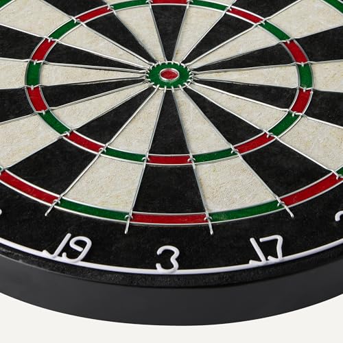 Regulation Size Dartboard Set with Steel Tip Darts - 18-Inch