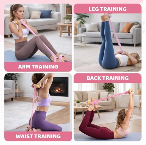 8 Tube Resistance Band with Handles for Strength Training - Blue
