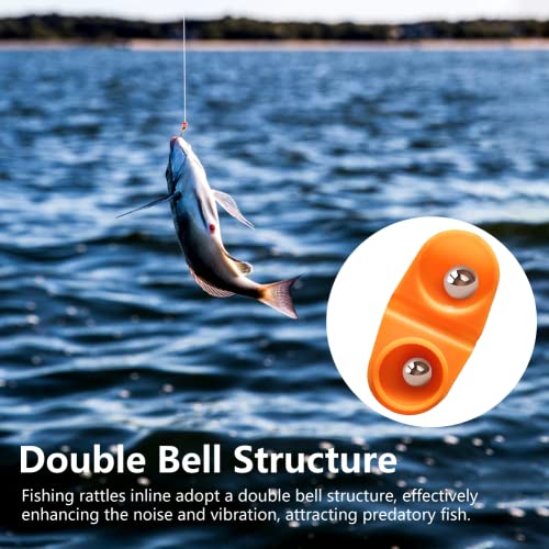 Portable Catfish Rattles for Fishing - 40 Pack