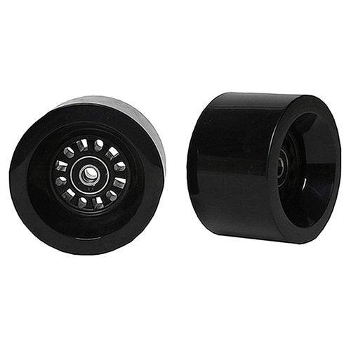 FREEDARE Longboard Wheels 83mm Skateboard Wheels with Bearings and Spacers(Black, 4PCS)