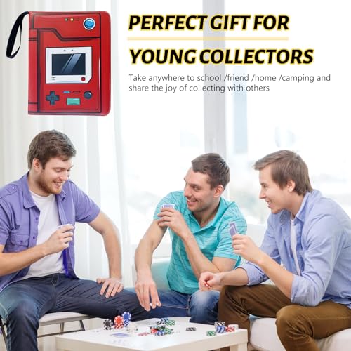 Trading Card Binder with 9-Pocket Pages for Sports & Gaming Cards, 900 Capacity