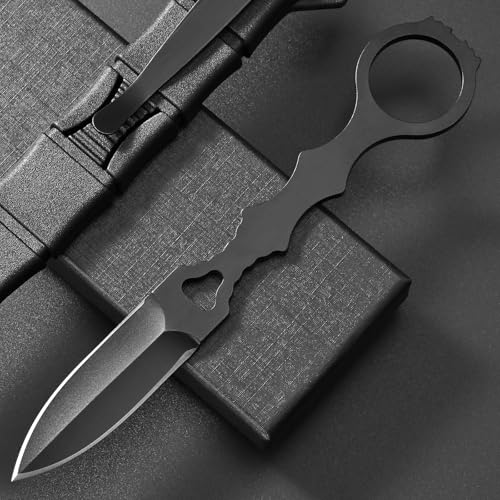 Ccanku Fixed Blade Knife Style B - D2 Steel, Portable Kydex Sheath, Outdoor Survival & Camping