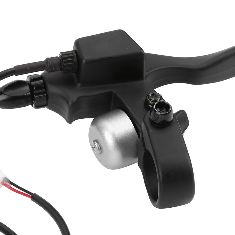 Pissente Brake Level with Bell, 8.5in Electric Scooter Brake Handle Scooter Handlebar Brake Level Replace with for 8.5in Scooter with 22mm Handle Diameter and Wire Pull Brake