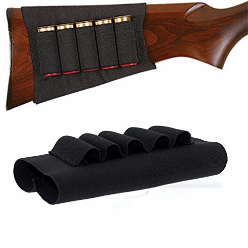 Tactical Buttstock Shell Holder - 8 Round Ammo Pouch - 5 Round