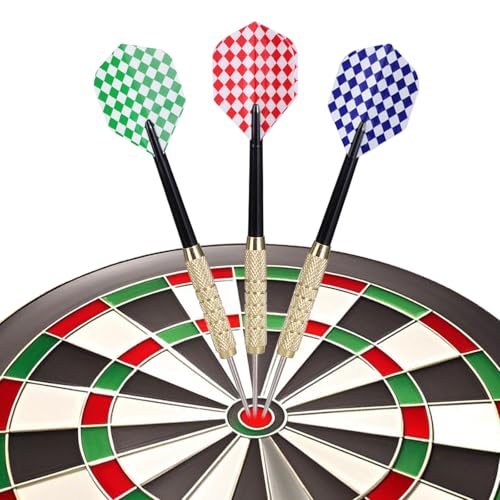 Professional Steel Tip Darts Set - 18 Pcs with Standard Flights