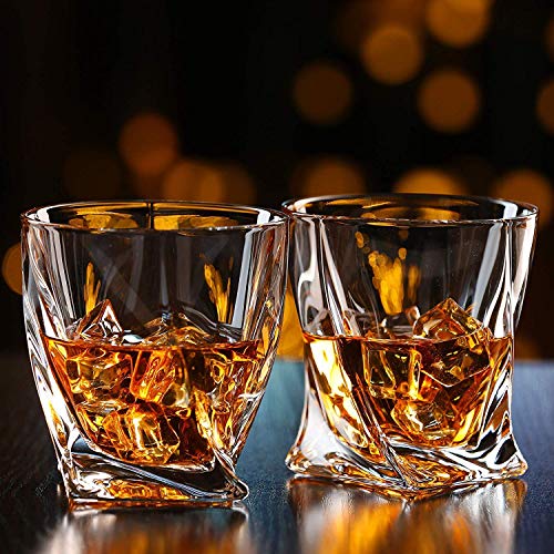 DeeCoo 6 Pack Premium 10/11 OZ Scotch Old Fashioned Whiskey Glasses Set - Barware