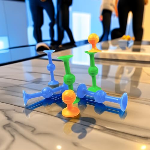 12-Piece Suction Cup Dart Set - Durable Silicone Indoor & Outdoor Game