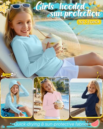Girls Lightweight Active Hoodie with Thumb Holes - 9-10 Years