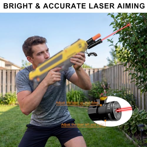 Adjustable Red Laser Sight for BugaSalt Fly Gun - Tactical Aiming Accessory