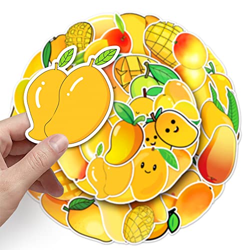 50-Piece Mango Sticker Pack - Waterproof Vinyl Decals for Laptop and DIY