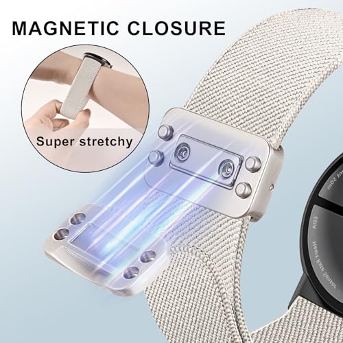 Magnetic Nylon Bands for Google Pixel Watch 3/4 - Apricot