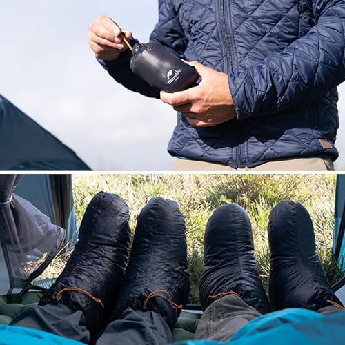 Windhike Brown Small Down Sleeping Booties for Camping & Indoor Use