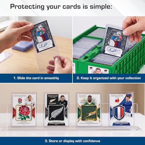 Durable Rigid PVC Topload Holders - Pack of 10 for Card Collecting