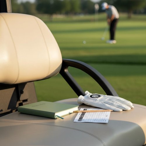 The Golf Practice Journal: Maximize Your Practice, Track Progress, and Elevate Your Golf Game with Research-Backed Strategies, Stylish Leather Design, Track Club Yardages