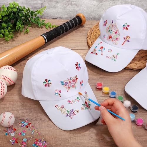 Aneco Adjustable Sport Baseball Cap White for Outdoor Activities