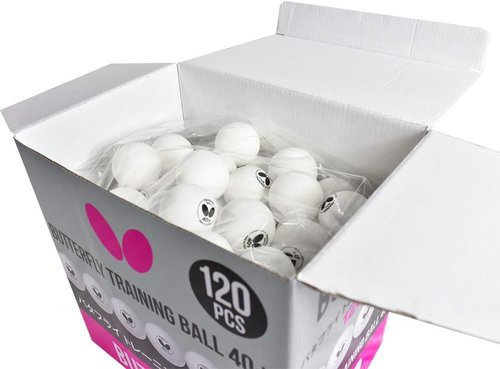Butterfly Training Balls - 40+ Quality | Box of 6 or 120 White - Ideal for Multiball Practice