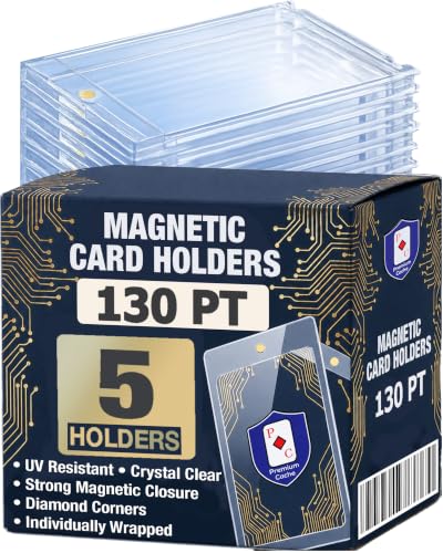 Magnetic Card Holder for 130 PT Trading Cards | 5-Pack