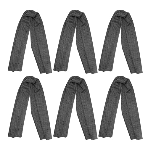 Cooling Towels - 6 Pack Breathable Ice Towels for Sports - Black