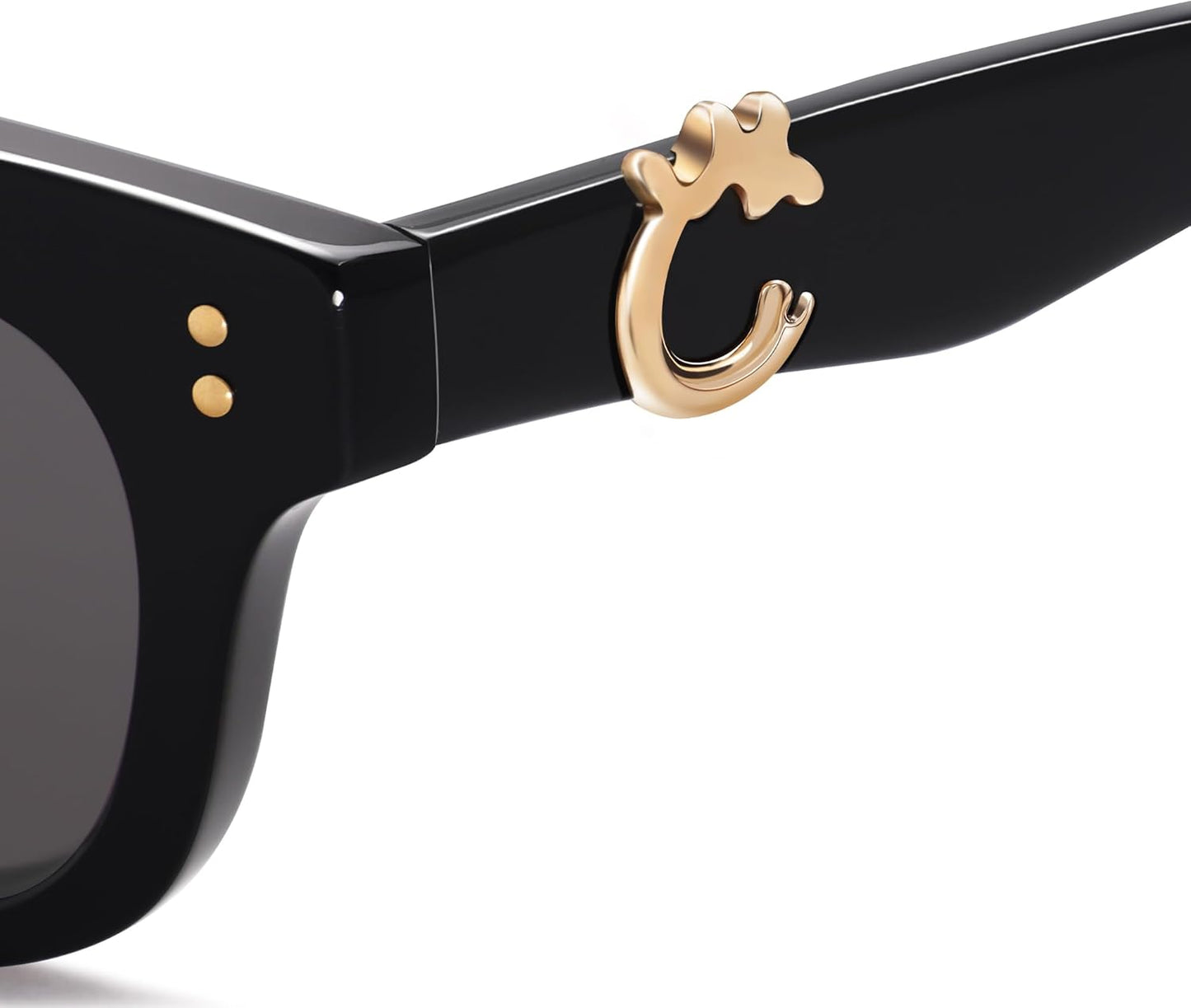SOJOS Polarized Narrow Rectangle Sunglasses for Women - Retro Classic Acetate Frame in Lace Coral