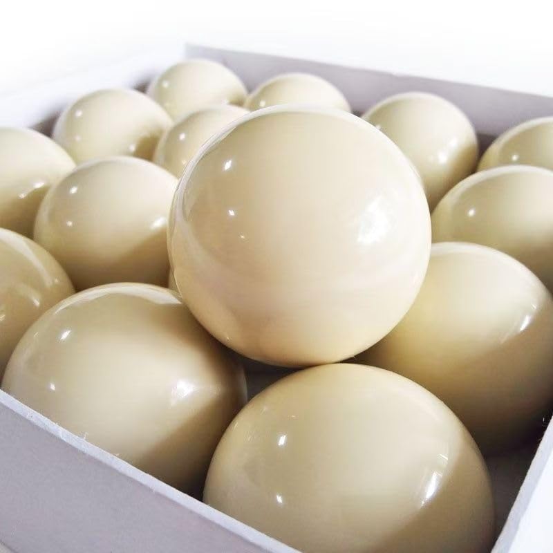 57mm White Billiard Cue Ball - Durable Resin for Pool Table