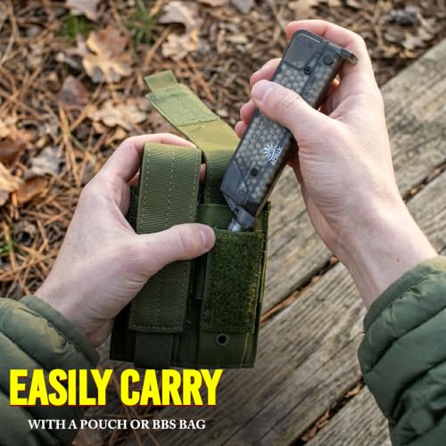 90 Round Airsoft Speed Loader with Adapter - Compact BB Reloader