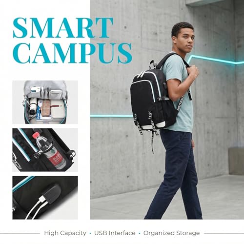 Multifunction Soccer Player Backpack - Travel Laptop Bag - Multicolour