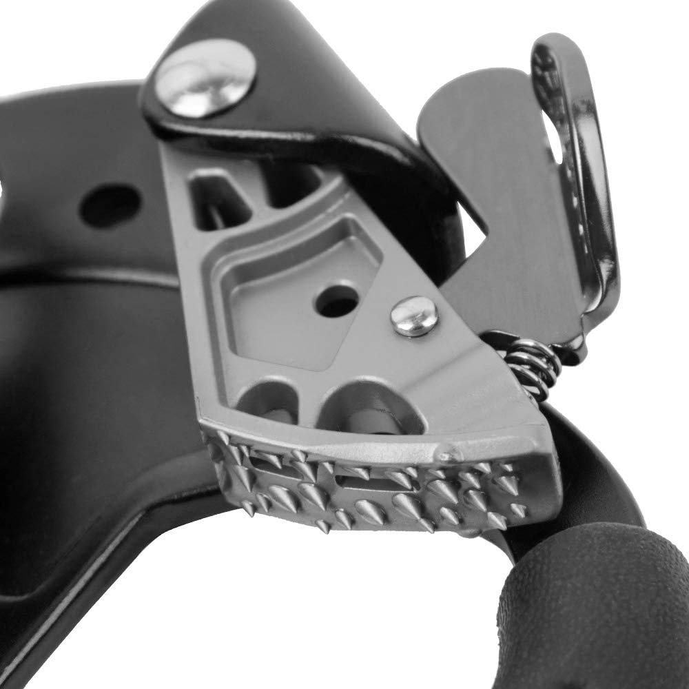 SZCQ SRT Climbing Hand Ascender Aviation Light Alloy Mountaineering Rock Ergonomic Rappelling Gear Equipment Right Handled Ascender Arborist Tree Climber Rigging