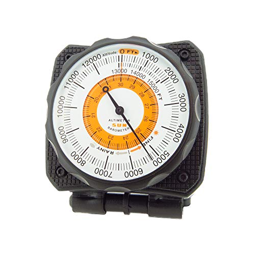 Dashboard Altimeter and Barometer - Accurate Readings up to 15,000 Feet