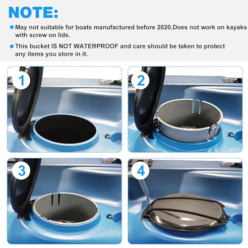 Kayak Hatch Bucket Replacement for Lifetime Kayaks – Storage Container