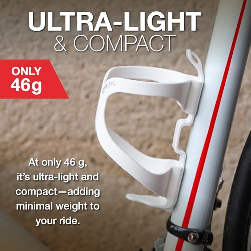 Lightweight Thermoplastic Water Bottle Cage - Black