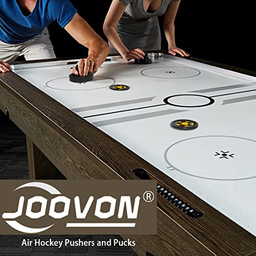 Joovon Blue and Black Air Hockey Pusher & Puck Set Non-Slip Design
