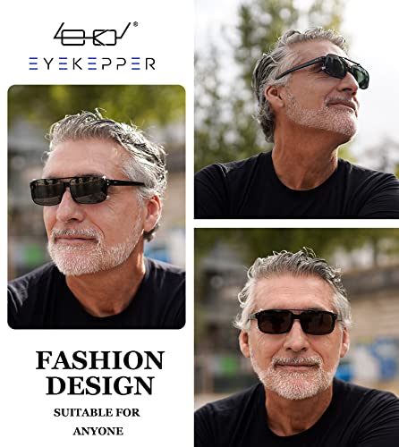 Eyekepper Clip-On Sunglasses for Over Eyeglasses Men 56x34mm Mix