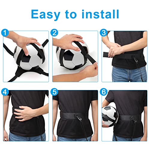 Solo Soccer Kick Trainer - Hands-Free Practice Aid - Blue