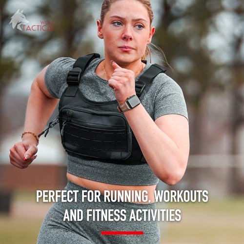 Chest Pack for Men - Tactical Running Vest & Fanny Pack