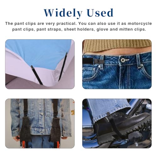 CONSIO 4 Pcs Elastic Boot Straps for Cowboy Boots and Motorcycle Riding Pants