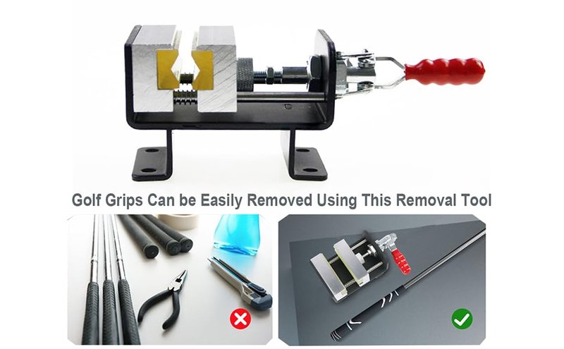 Yoxojv Golf Club Vise Duty Clamp for Precision Shaft and Grip Work Complete Tool for Golf Grip Replacement and Club Customization, Professional Golf Grip Replacement Accessories